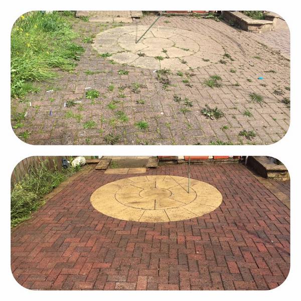 Pressure washing before and after, Penrith